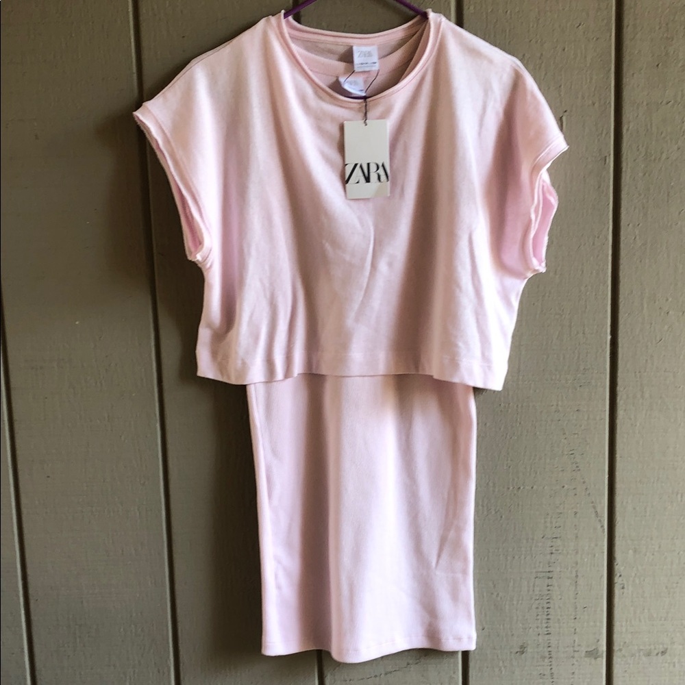 Zara Light Pink Casual Junior Set
